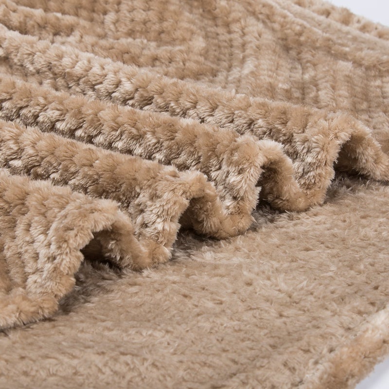 WONDER MIRACLE Fuzzy Blanket or Fluffy Blanket for Baby, Soft Warm Cozy Coral Fleece Toddler, Infant or Newborn Receiving Blanket for Crib, Stroller, Travel, Decorative (28Wx40L, XS-Coffee) - Image 5